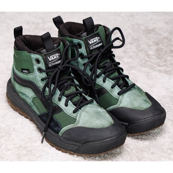 Vans UltraRange EXO MTE Green Black Hi Top Sneaker Boots Womens Size 8 Mens 6.5 - Picture 1 of 16